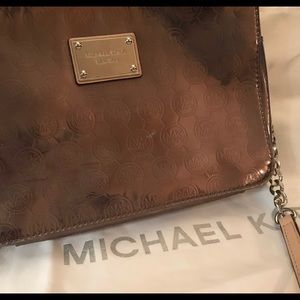 Michael Kors gold silver purse